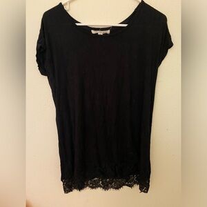 Black Lace T shirt